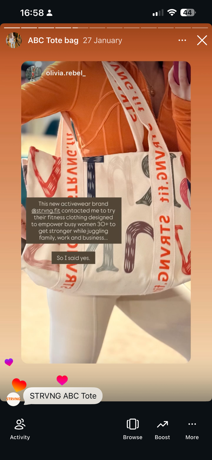 STRVNG ABC Tote Bag